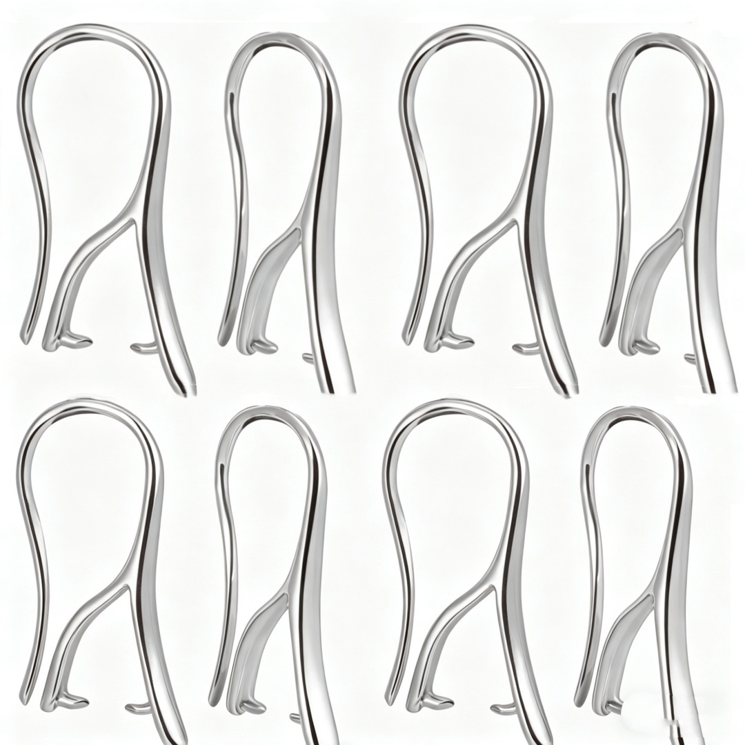 Jewelry Making Wire - 10/30Pcs White with Pinch Bails Golden