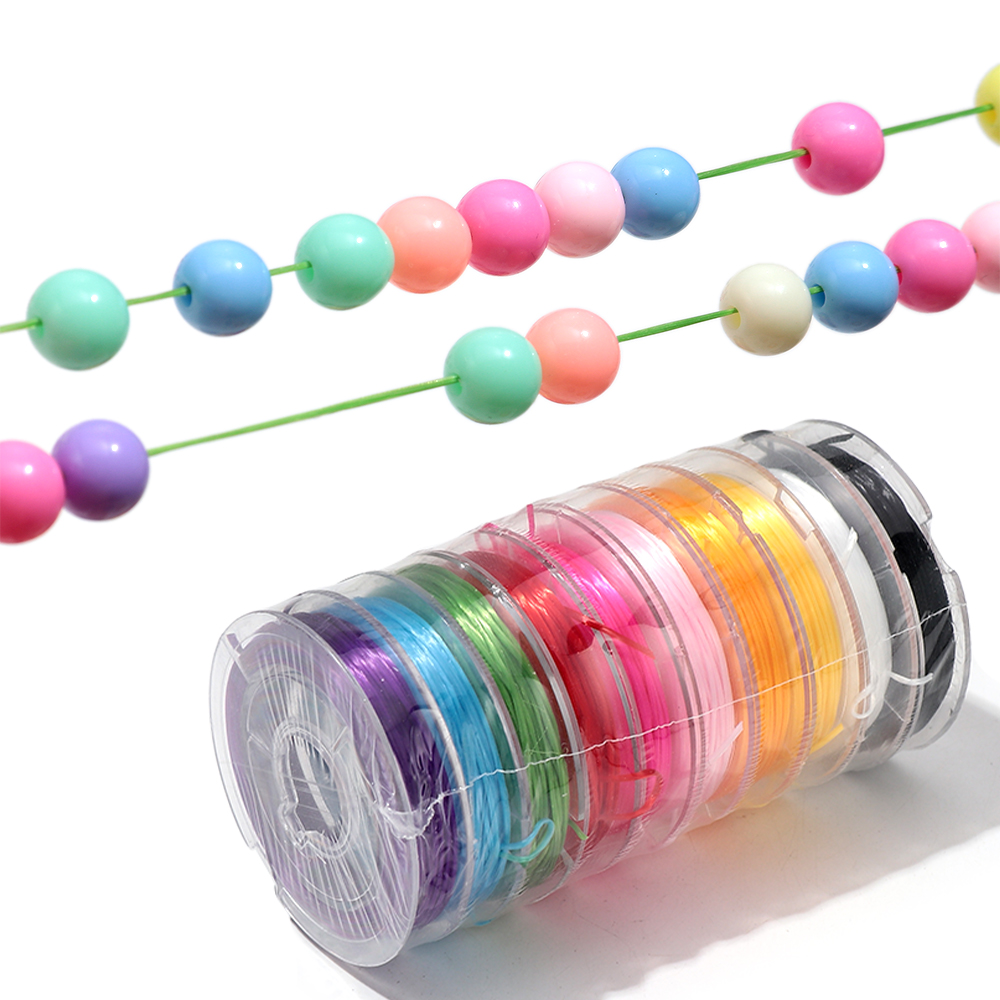Crystal Bead Mix - Elastic Stretch Crystal String Cord Mixed