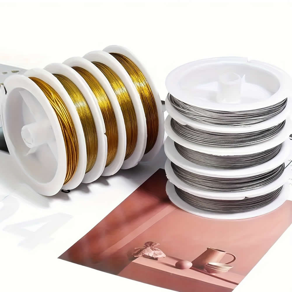 Jewelry Making Wire - 0.3-1mm Stainless Steel Tigertail Beading Wire