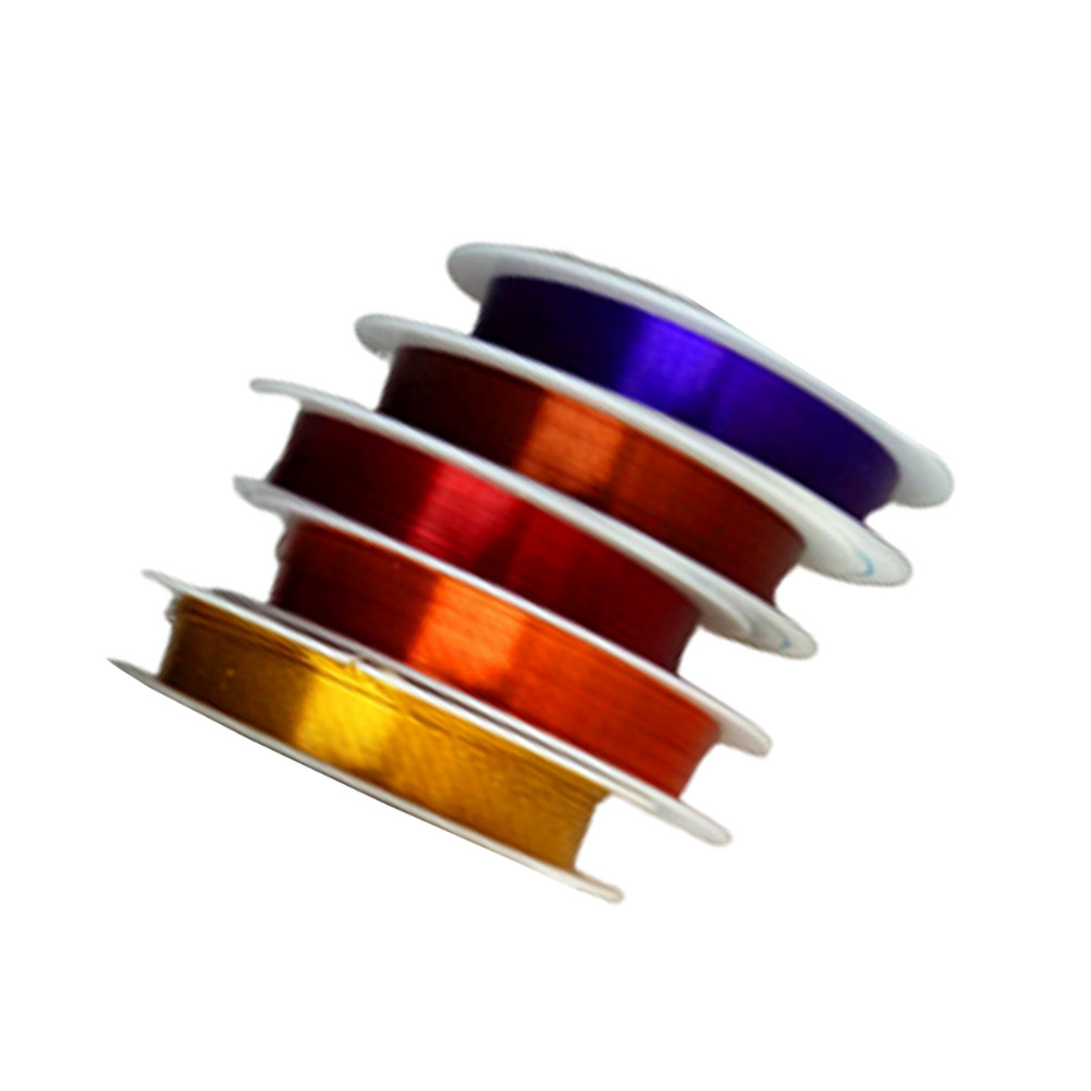Jewelry Making Wire - 5 Rolls 0.3mm Colorful Aluminum for