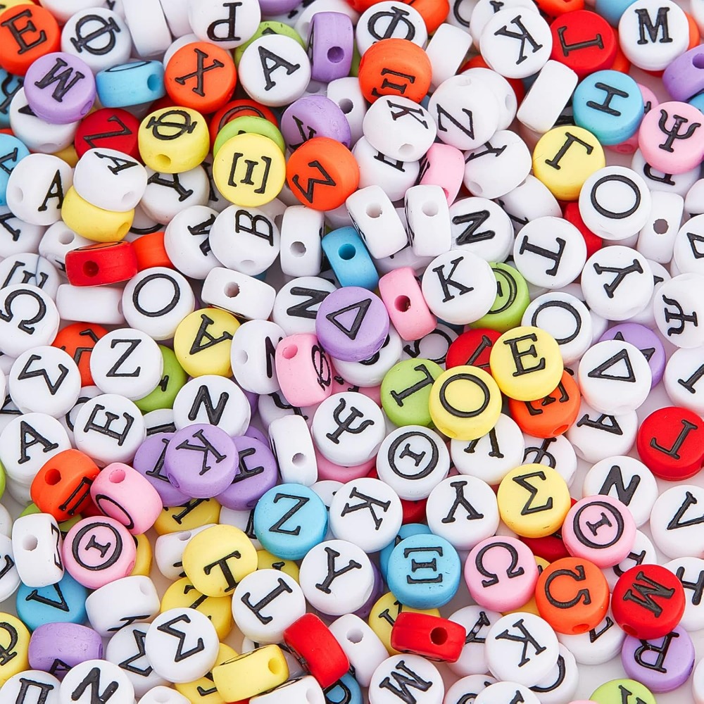 Jewelry Making Diy Kit - Greek Alphabet Bead Stretch Bracelets Making