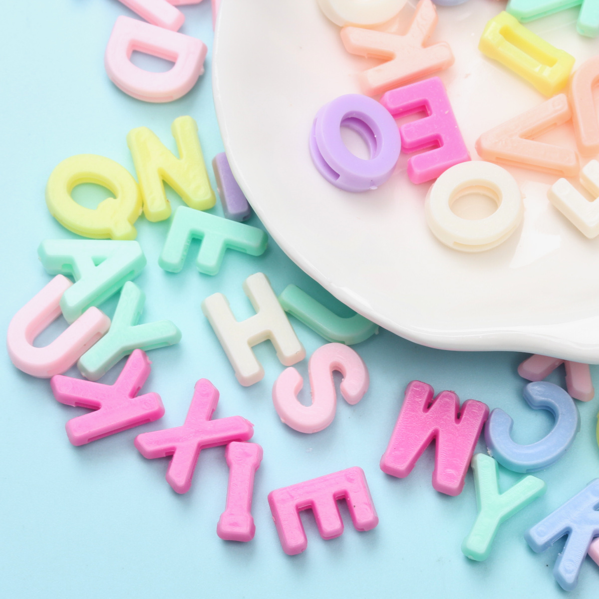 Jewelry Making 4 Year Old - 12-19mm 20/60Pcs Round Drop Letter Loose