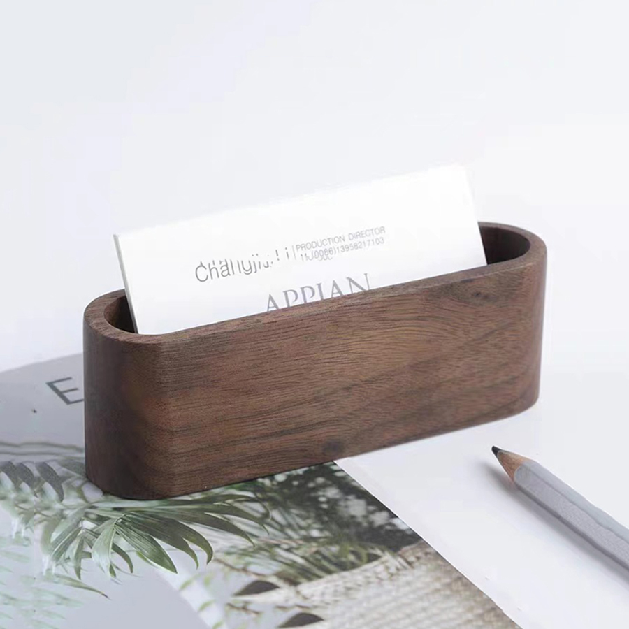Jewelry Making Business - Wooden Business Card Holder Note Holder
