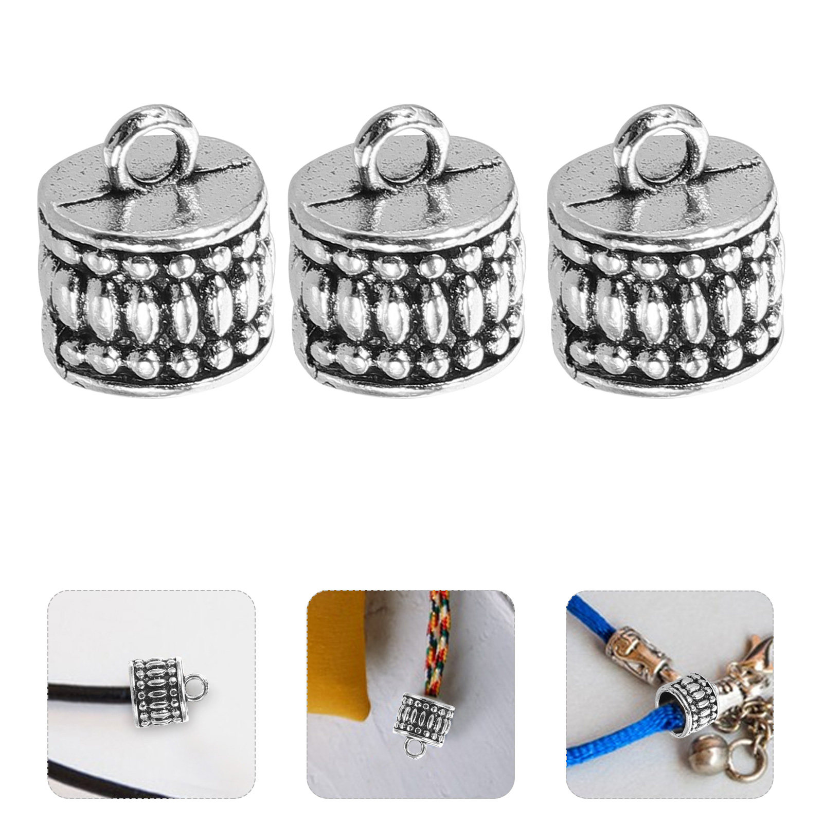 Jewelry Making Diy Kit - 20Pcs Tibetan Silver Pendant Metal Beads