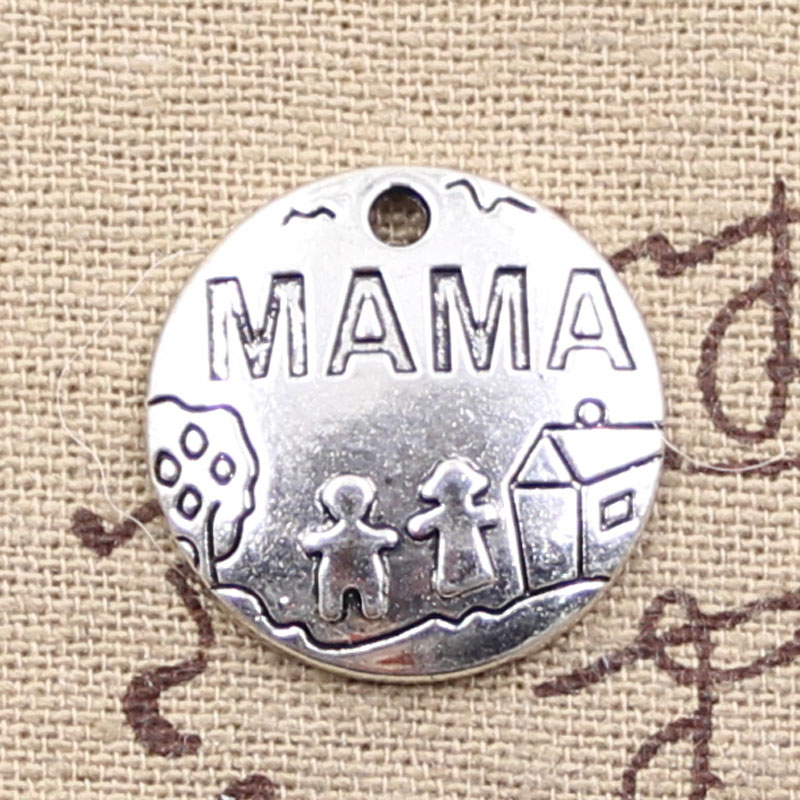 Jewelry Making 4 Year Old - 12pcs Charms Mama Children Home 22x22mm