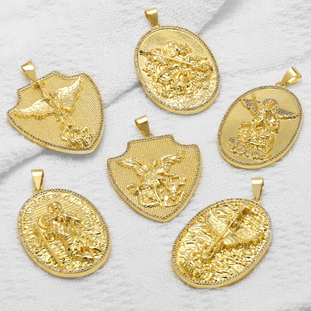 Jewelry Making Michaels - OCESRIO St Michael Medals for Necklace