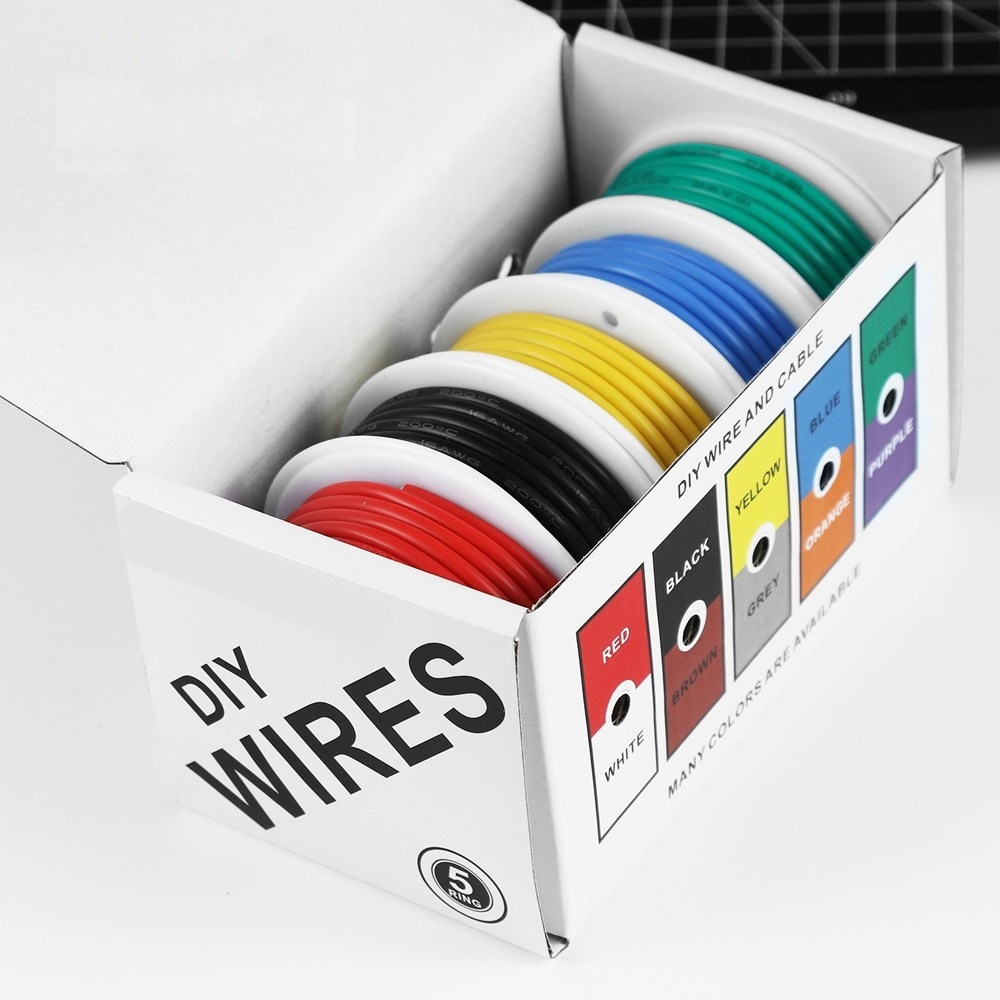 Wire 22 Gauge Copper - 20-24AWG Electric Wire Flexible Silicone Wires