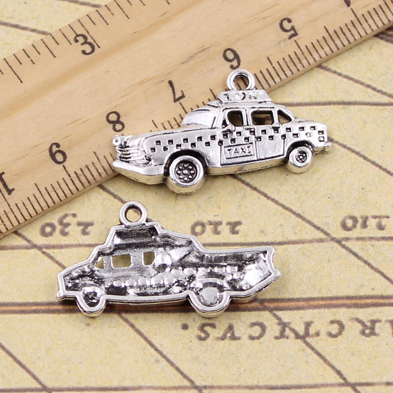 15pcs Charms New York Taxi Car - Jewelry Making York recension och pris