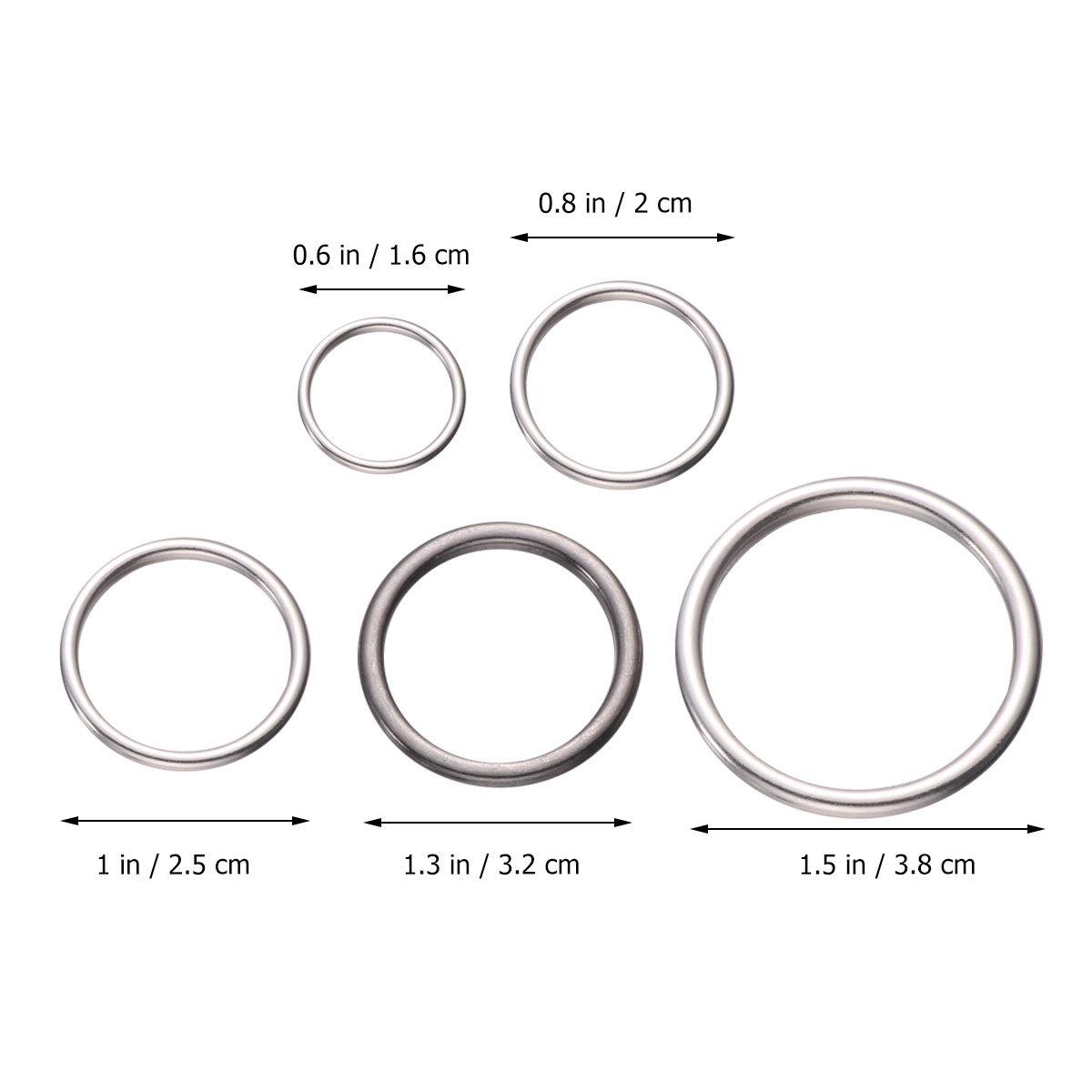 50Pcs Alloy Round Closed Rings - Jewelry Making Diy Kit recension och pris