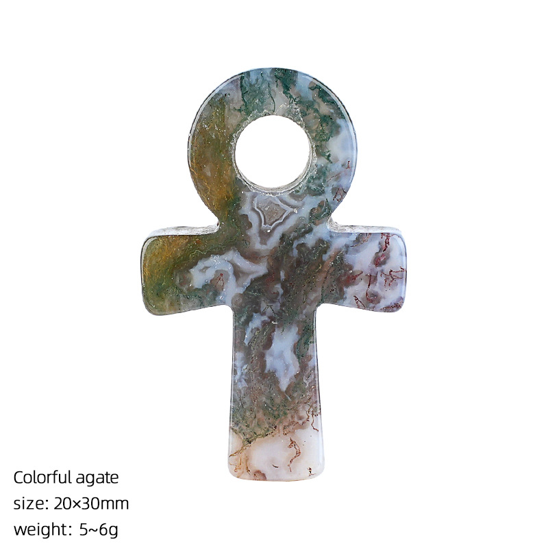 Colorful Agate Ankh Cross Pend - Jewelry Making Michaels recension och pris