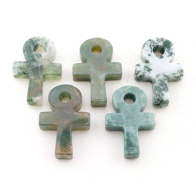 Colorful Agate Ankh Cross Pend - Jewelry Making Michaels recension och pris