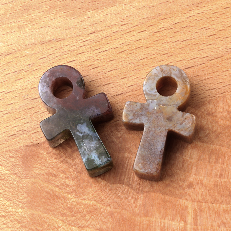 Colorful Agate Ankh Cross Pend - Jewelry Making Michaels recension och pris