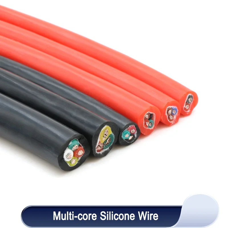 1/5M 2 3 4 5 Cores Flexible Si - Wire 22 Gauge Copper recension och pris