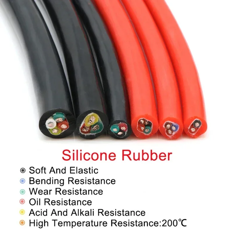 1/5M 2 3 4 5 Cores Flexible Si - Wire 22 Gauge Copper recension och pris