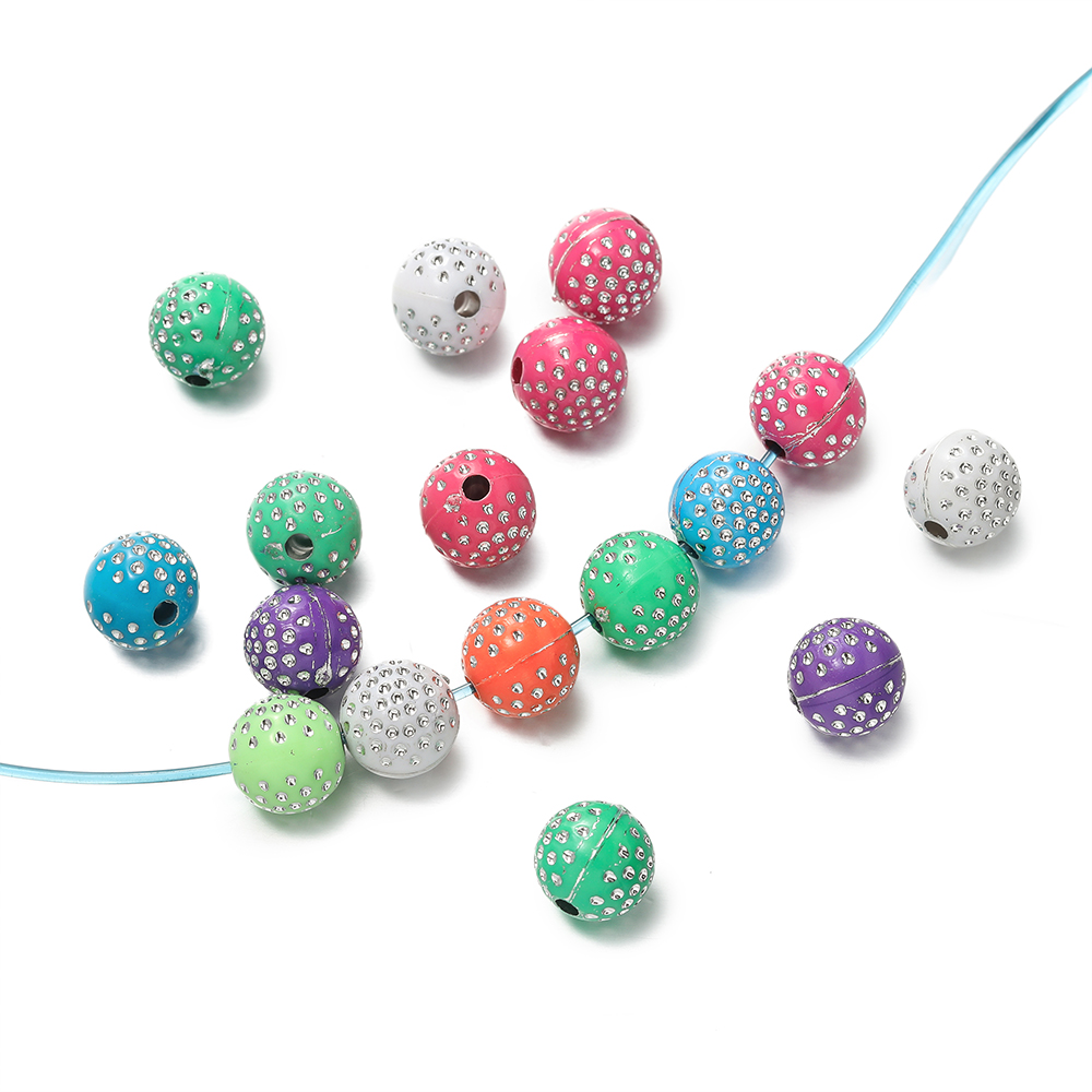 50/100Pcs 8/10mm Round mixed C - Crystal Bead Mix recension och pris