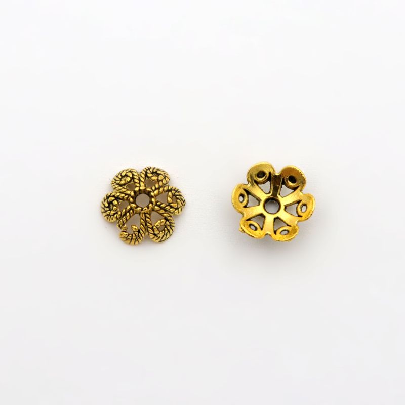 50pcs Flower Hollow Loose Spac - Jewelry Making Business recension och pris