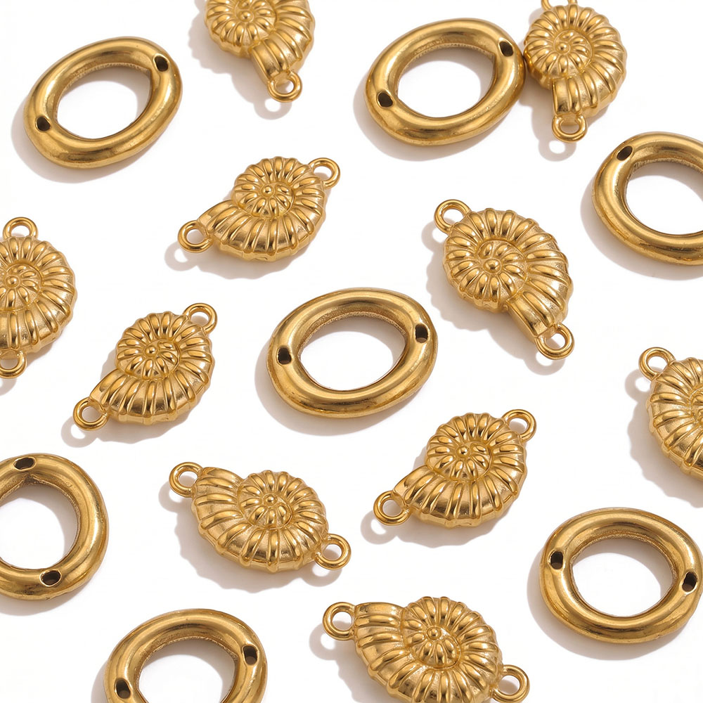 5pcs Stainless Steel Gold Plat - Jewelry Making Supplies Wholesale recension och pris