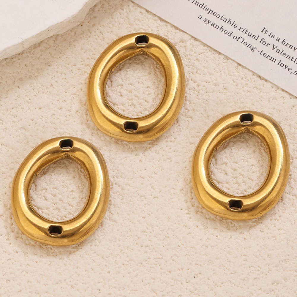 5pcs Stainless Steel Gold Plat - Jewelry Making Supplies Wholesale recension och pris