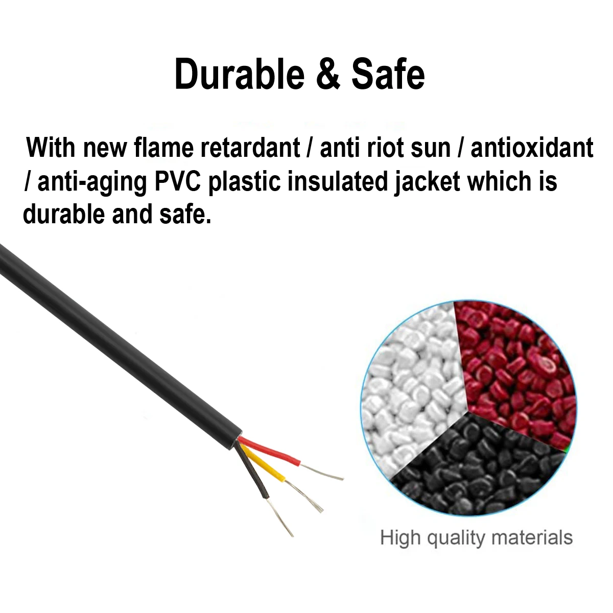 Sheathed Wire Cable 3 Core Ele - Wire 22 Gauge Copper recension och pris