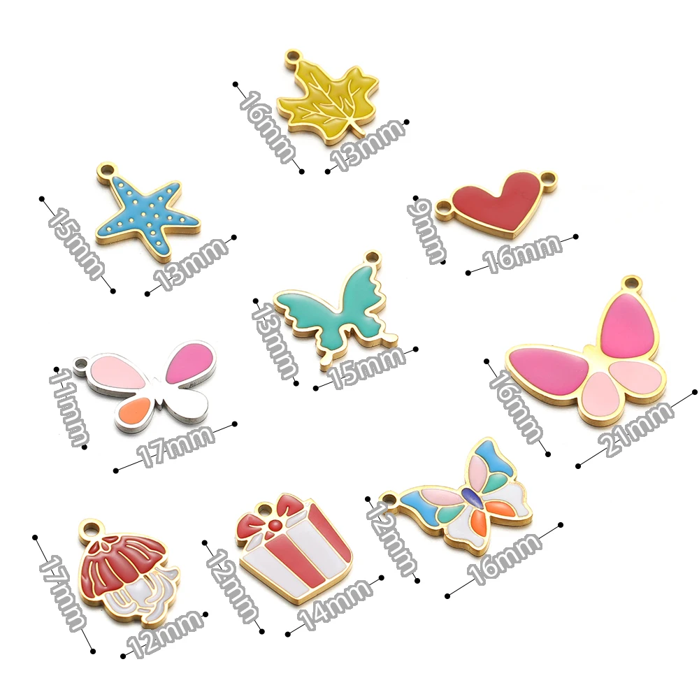 5pcs Stainless Steel Star Butt - Jewelry Making 4 Year Old recension och pris