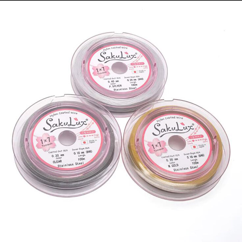 5M/roll 7-Strand Bead String W - Jewelry Making Wire recension och pris