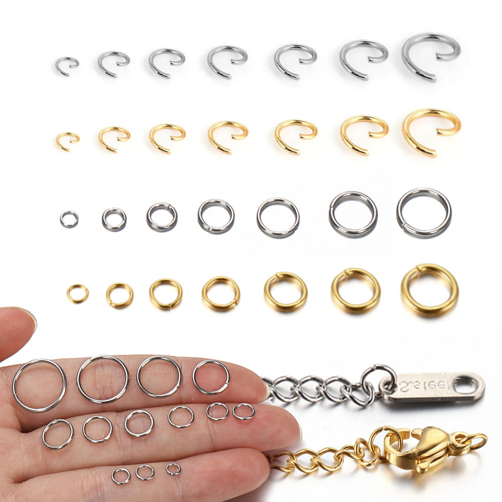 100-200pcs/lot Stainless Steel - Jewelry Making Supplies Wholesale recension och pris