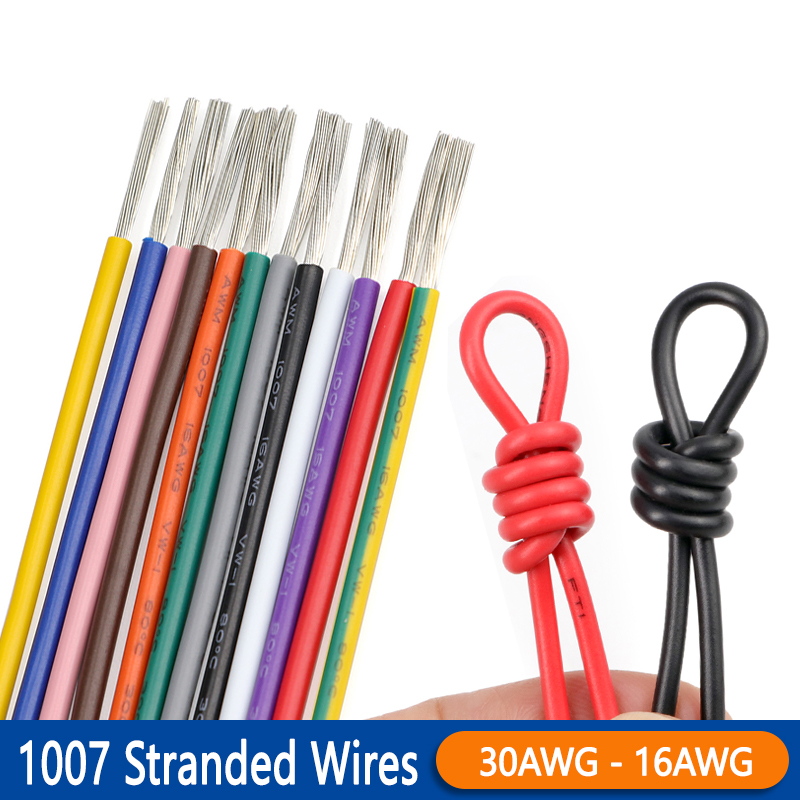 20/50m Multi-Stranded 1007 Ele - Wire 22 Gauge Copper recension och pris