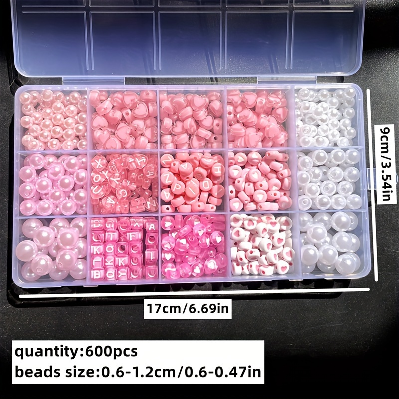 10-piece pink alphabet box, ac - Jewelry Making Diy Kit recension och pris