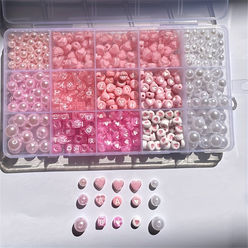 10-piece pink alphabet box, ac - Jewelry Making Diy Kit recension och pris