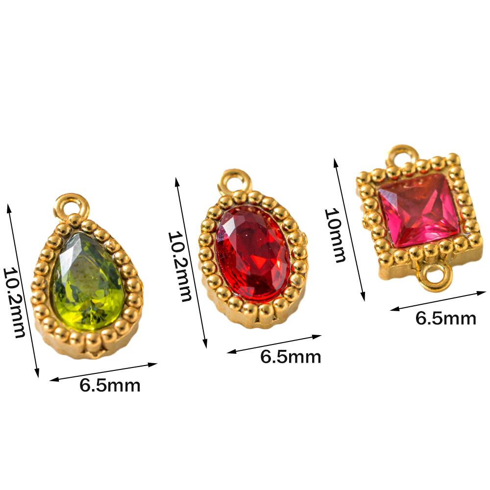 10pcs Gold Stainless Steel Mix - Crystal Bead Mix recension och pris