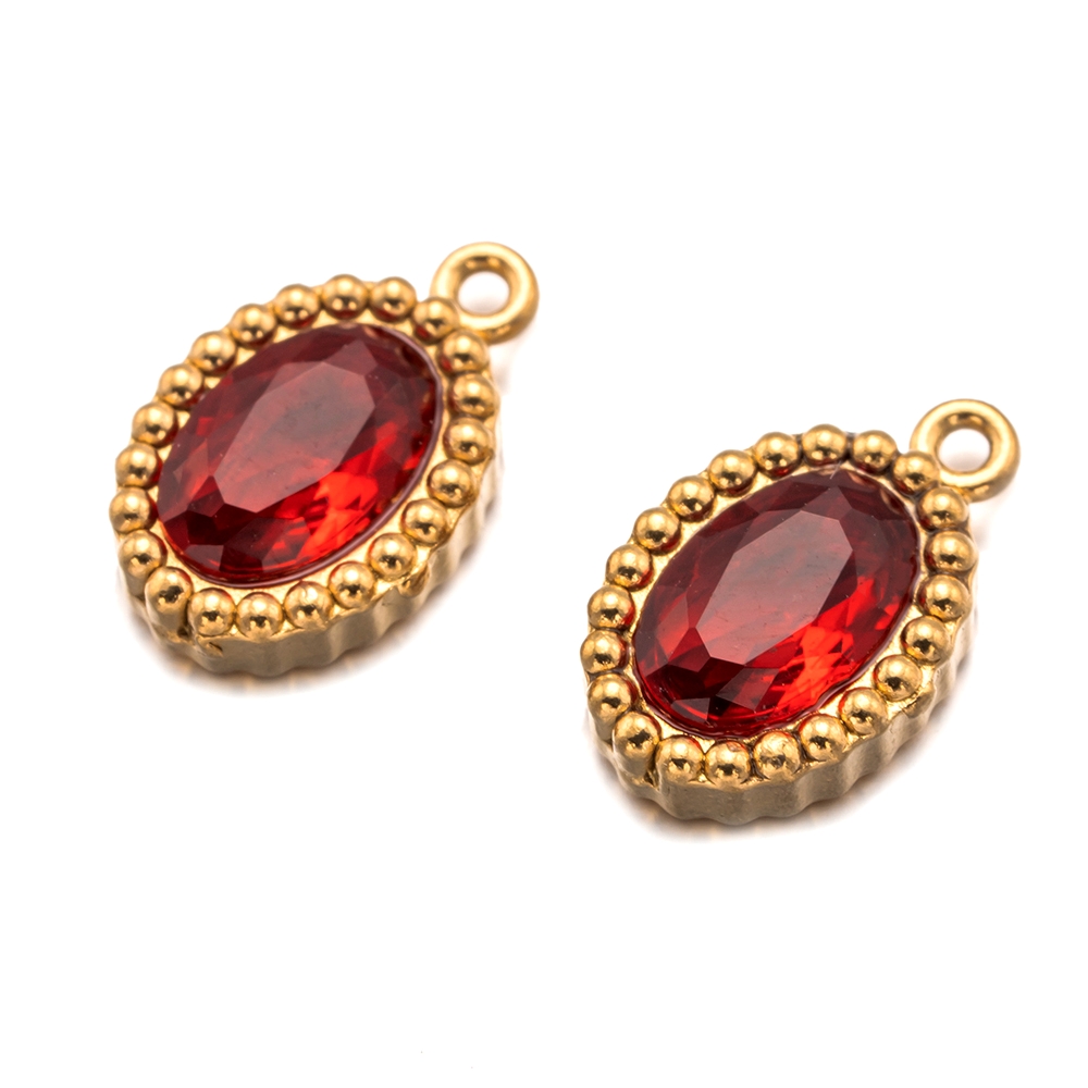 10pcs Gold Stainless Steel Mix - Crystal Bead Mix recension och pris