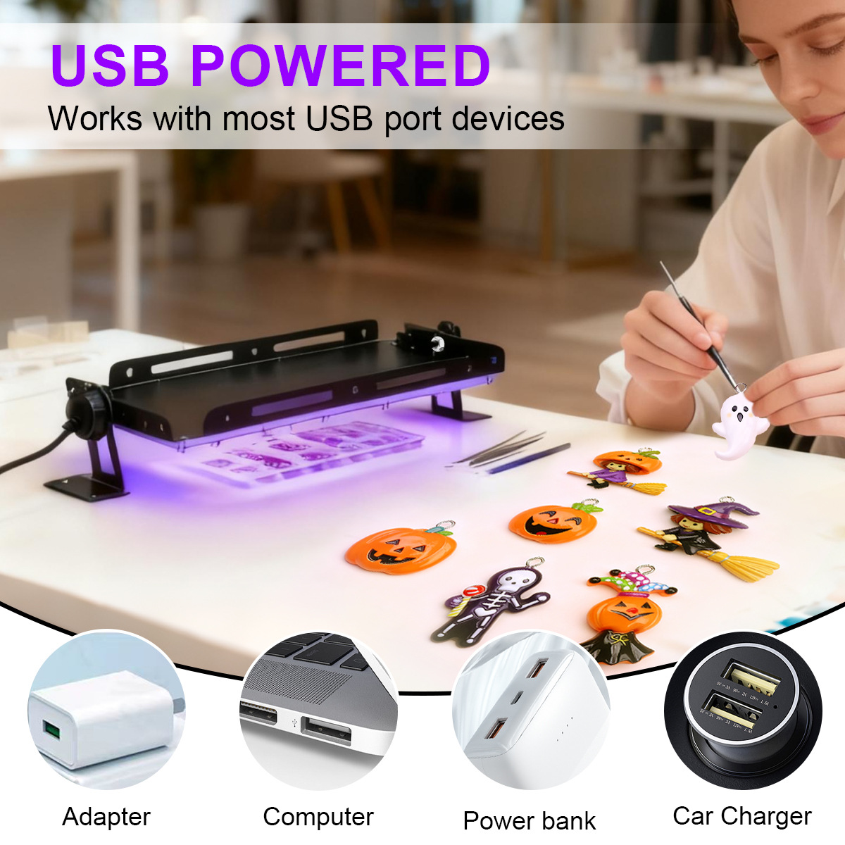 50 96 144 LED UV Resin Curing  - Jewelry Making Dc recension och pris