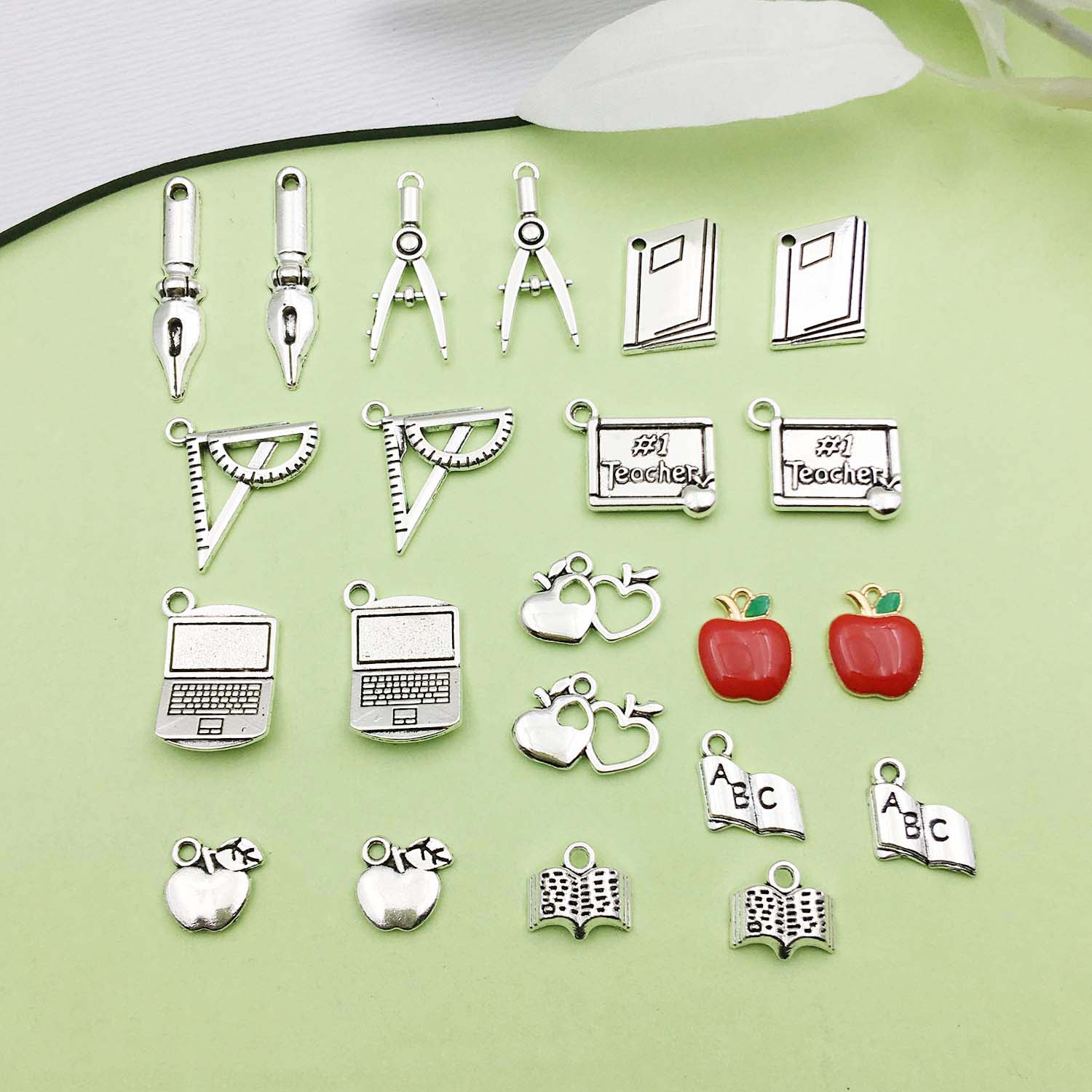 20/22pcs Alloy Metal Book Pen  - Jewelry Making Guide Book recension och pris