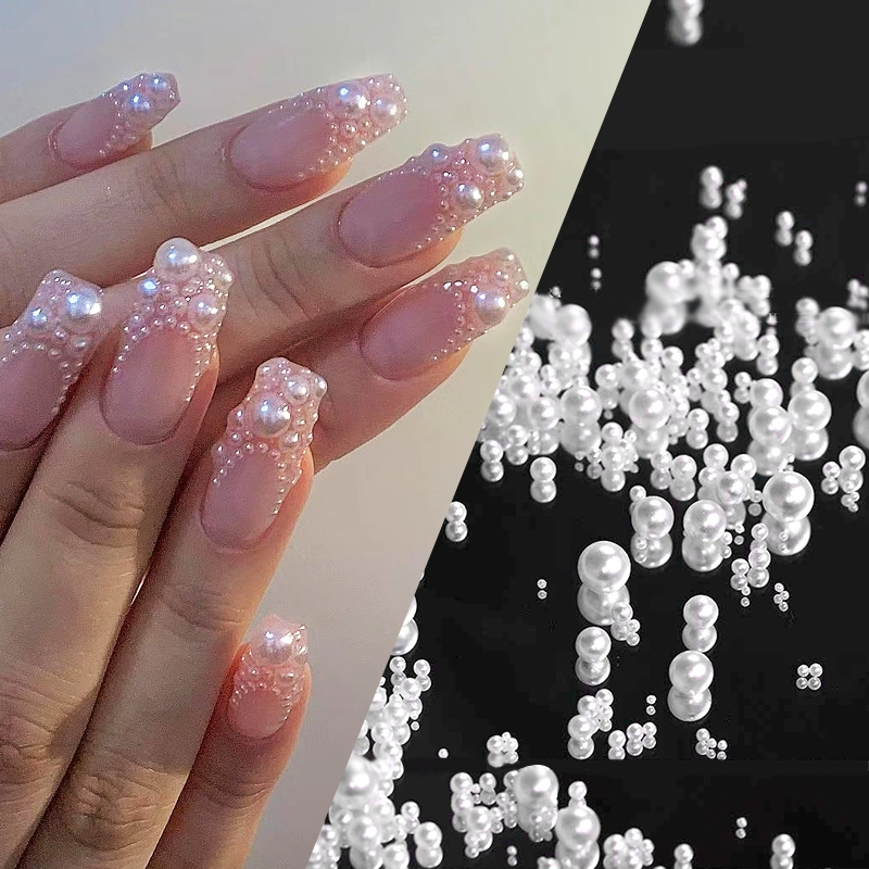 1 Bag Shimmering Crystal Nail  - Crystal Bead Mix recension och pris