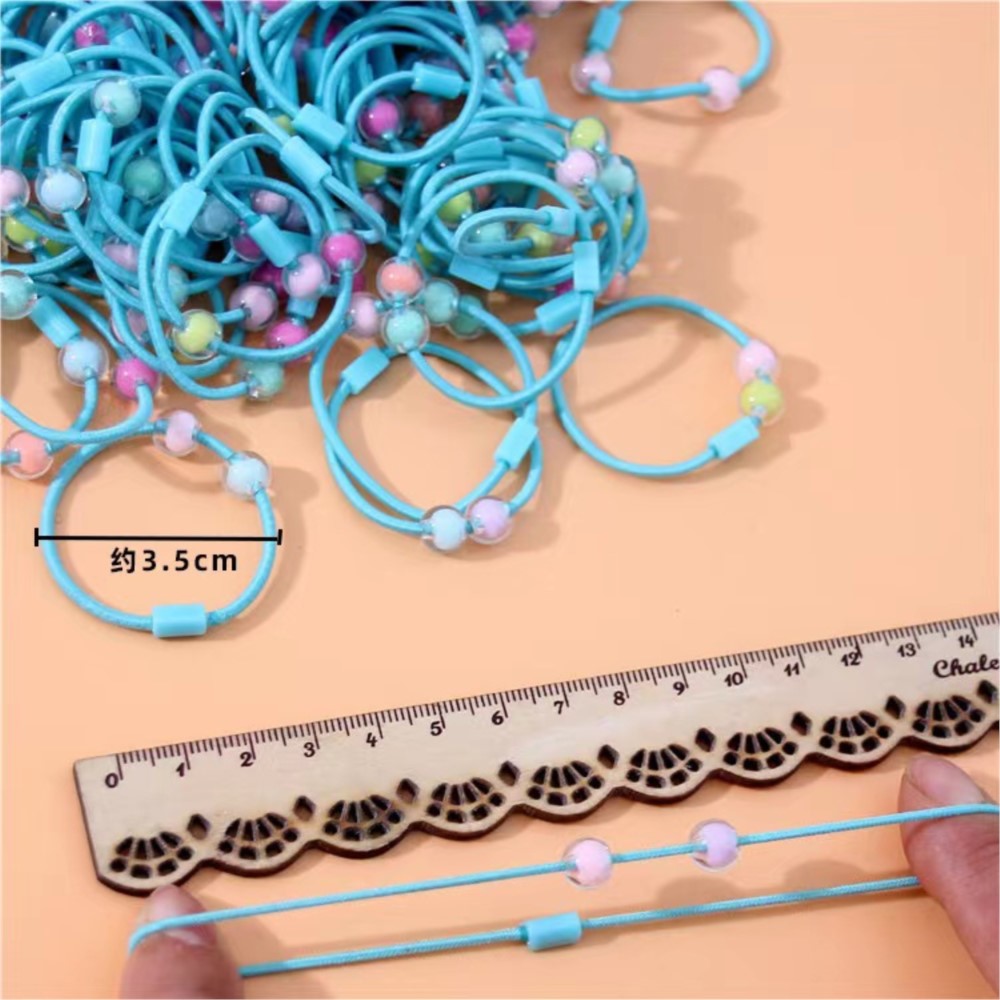 50pcs Cute Elastic Hair Ties P - Jewelry Making 4 Year Old recension och pris