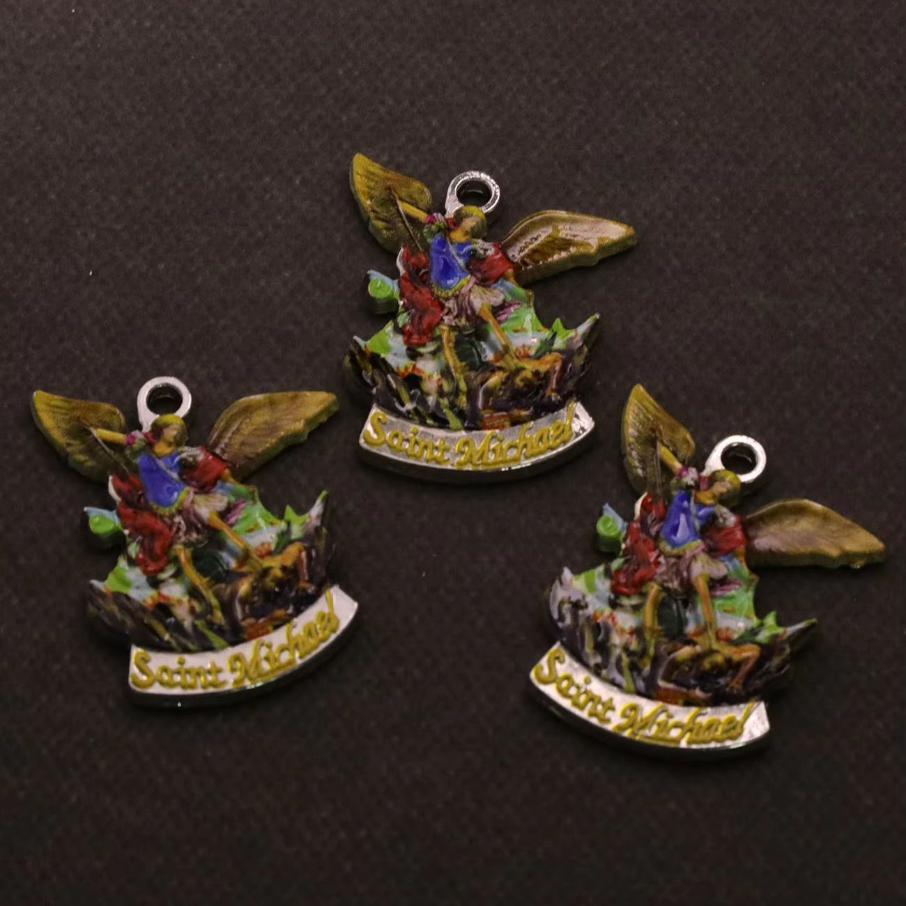 3Pcs Christian Saint Michael C - Jewelry Making Michaels recension och pris