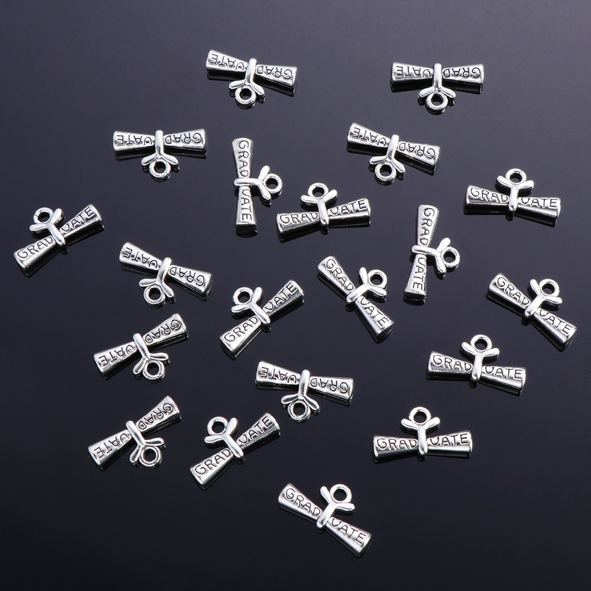 20Pcs Graduation Pendant Mini  - Jewelry Making Diploma recension och pris
