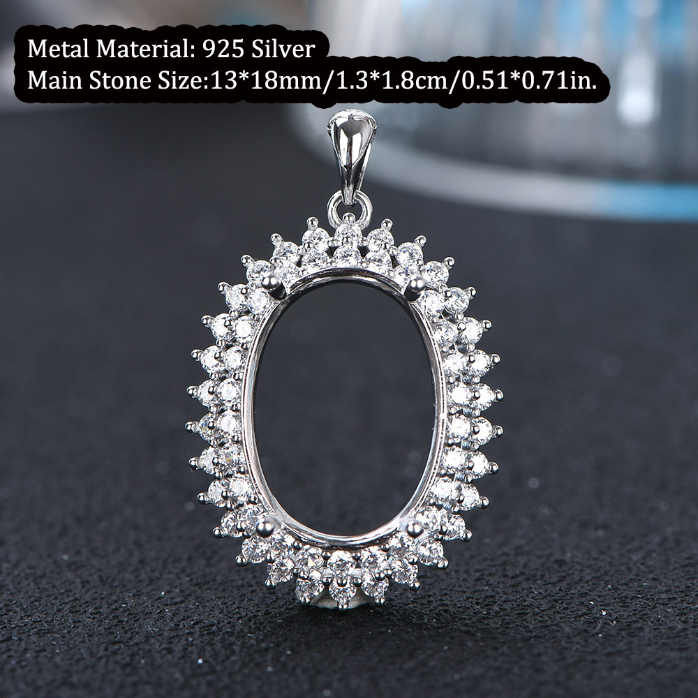 13x18mm S925 Sterling Silver R - Jewelry Making Gemstones recension och pris