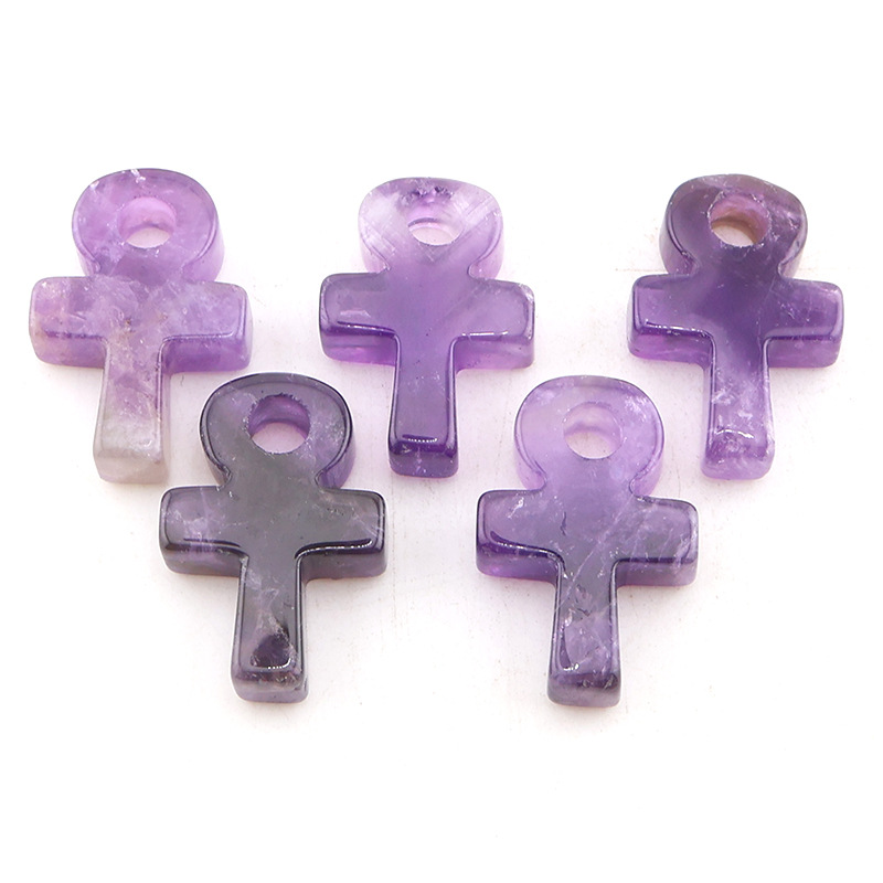 Amethyst Crystal Ankh Cross Pe - Jewelry Making Michaels recension och pris