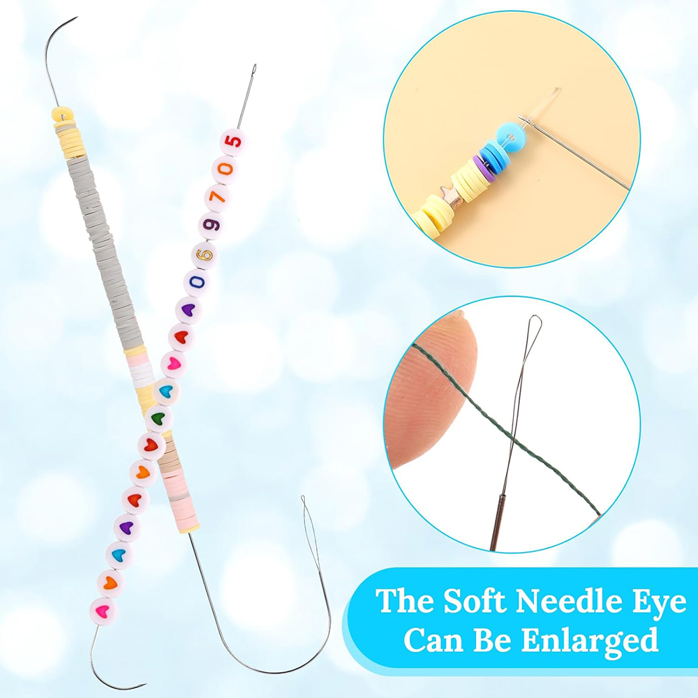 4Pcs Big Eye Beading Needles S - Jewelry Making Machine recension och pris