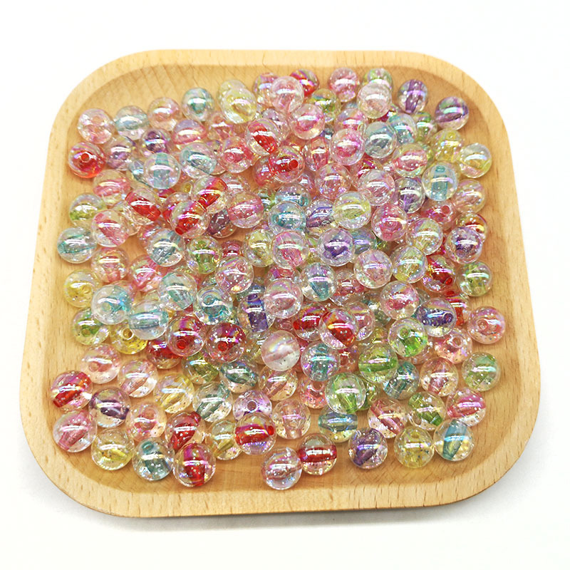 50Pcs 10mm Acrylic Beads Color - Jewelry Making 4 Year Old recension och pris