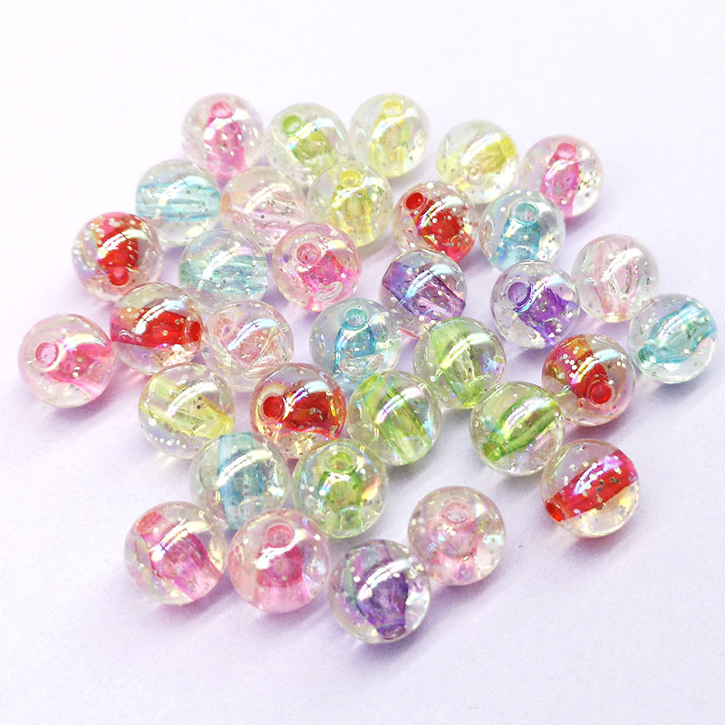 50Pcs 10mm Acrylic Beads Color - Jewelry Making 4 Year Old recension och pris