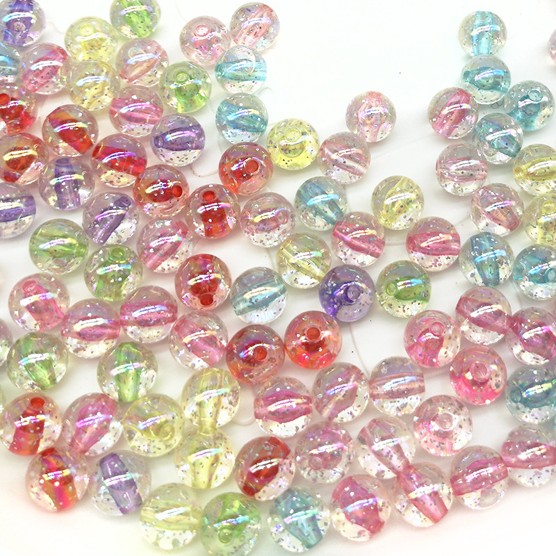 50Pcs 10mm Acrylic Beads Color - Jewelry Making 4 Year Old recension och pris