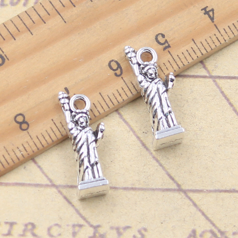 10pcs Charms New York Statue O - Jewelry Making York recension och pris
