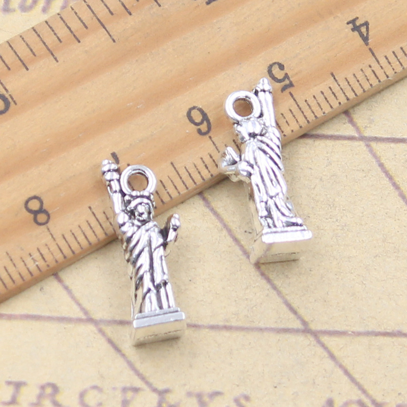 10pcs Charms New York Statue O - Jewelry Making York recension och pris