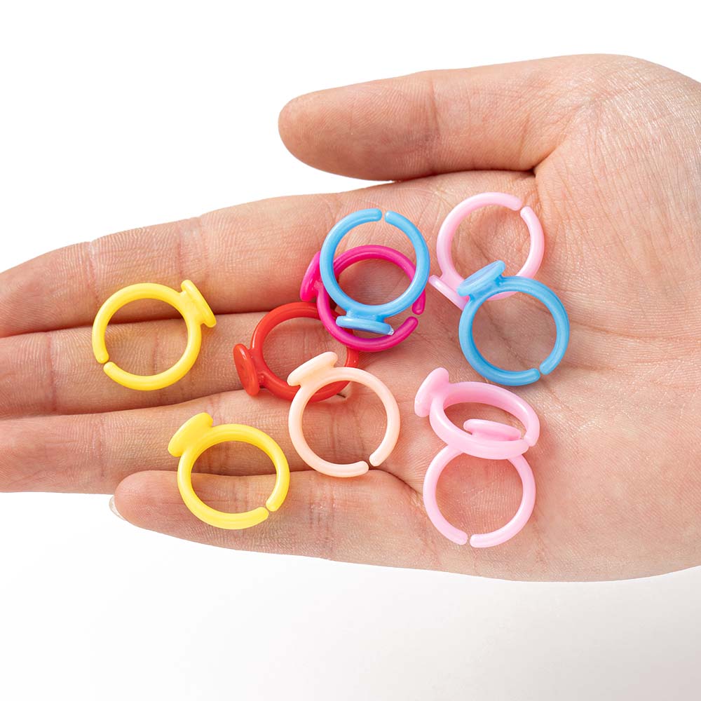 100pcs Clear Plastic Adjustabl - Jewelry Making 4 Year Old recension och pris