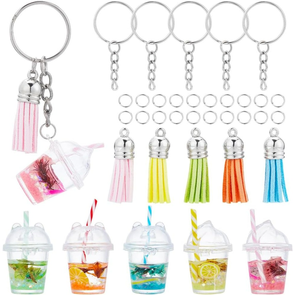 35Pcs DIY 5 Sets Bubble Tea Ke - Jewelry Making Diy Kit recension och pris