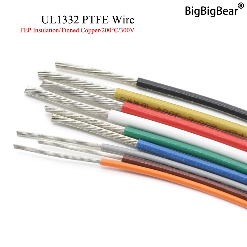 1M/5M UL1332 PTFE Wire 30/28/2 - Wire 22 Gauge Copper recension och pris
