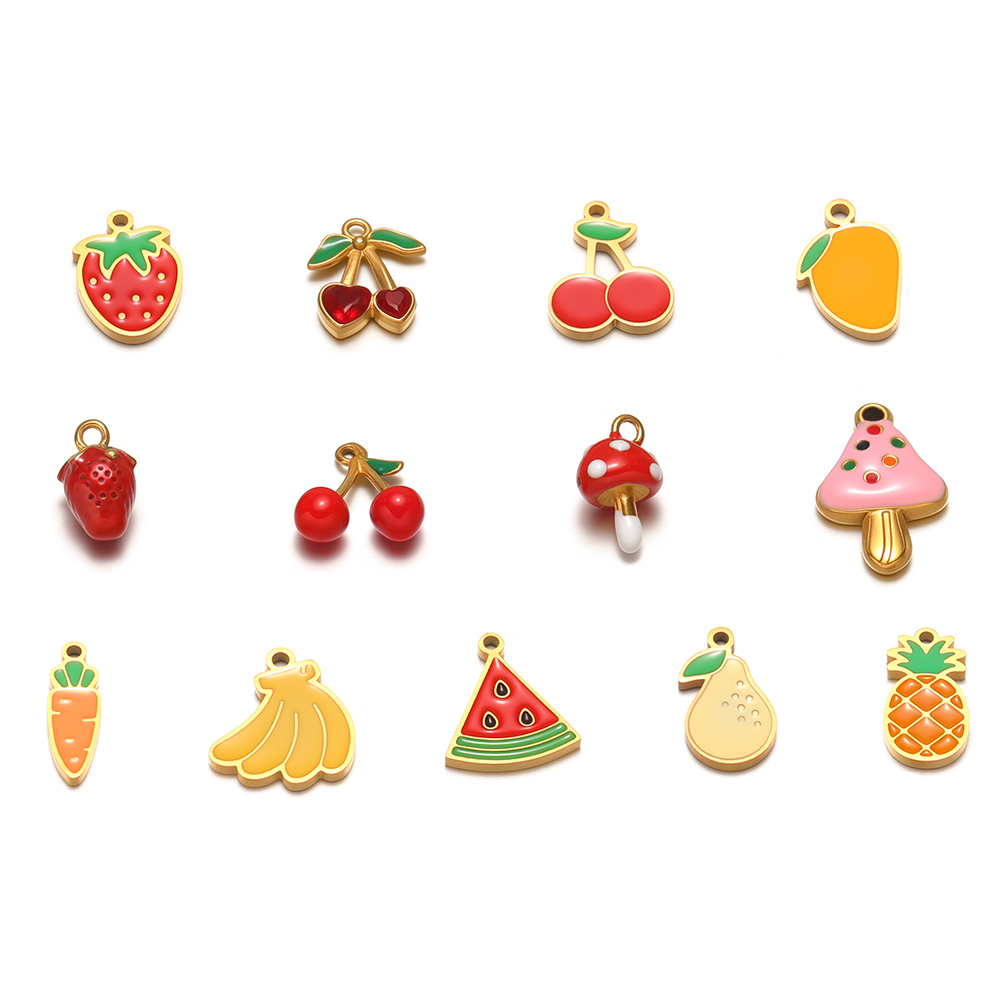5Pcs Stainless Steel Cute Mush - Jewelry Making 4 Year Old recension och pris