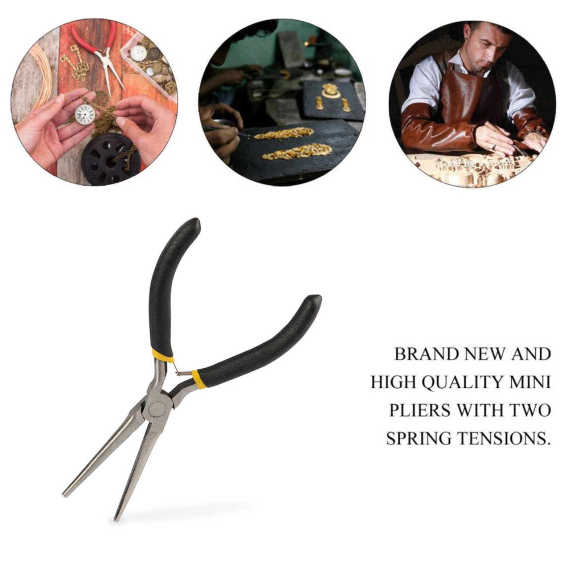 Mini Needle Nose Pliers Carbon - Jewelry Making Machine recension och pris